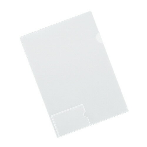 【ゆうパケット対応可】クリヤーホルダー（名刺ポケット付き）　A4　透明 フ-MP750T【コクヨ】