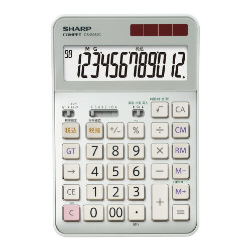 抗菌電卓　CS−S952CX　12桁 CS-S952CX【シャープ】