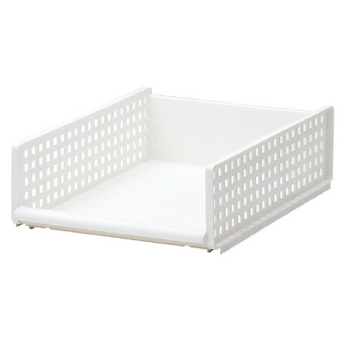 ●自在に組み合わせ収納　●素材／ポリプロピレン　●重量／約710g　●サイズ／W340×D465×H130mm　●内寸／W305×D442×H111mmk6526-7974