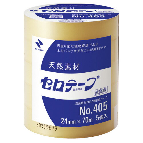 セロテープ業務用24mm×70m5巻入　簡易包装パッケージ 405-24X70【ニチバン】