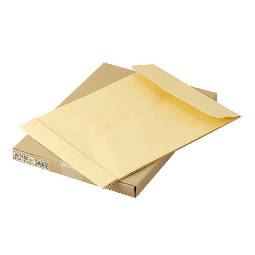 ●大型マチ付きクラフト封筒　●ハトメなしの経済タイプ　●マチ付き　●角形0号　●サイズ／287×382＋40mm　●紙厚120g/平方メートル　●10枚入り　●古紙パルプ配合率40％k5891-9743
