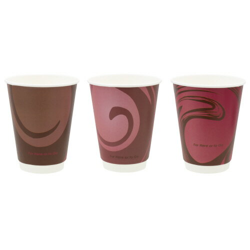 Paper Cups - エアーウォールカップ　ヒアゴー　340ml　25個 C3425EWHG【サンナップ】
