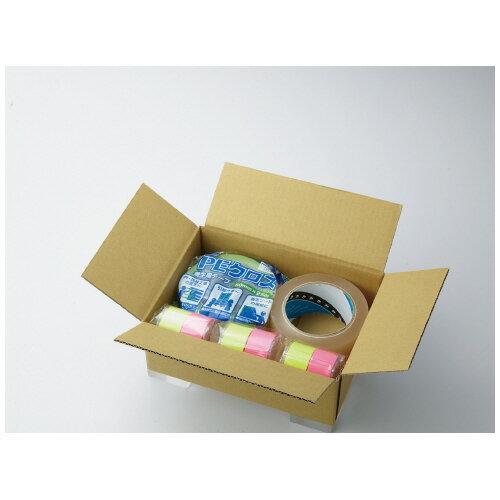 無地小型ダンボール（茶）　箱底面サイズA5　S　20枚入 42441892【セッツカートン】