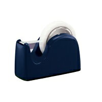コンパクトなのに安定感あるボディ！かわいいカラーでデスクまわりが華やかに。外側で大巻き、内側で小巻きが使えます。すべりにくい底全面クッション貼り。●色：ネイビー●巻きサイズ：大巻・小巻両用●適合テープ：幅24mmまで、長さ70mまで●外形寸法：幅82×奥171×高104mm●質量：約1kg●巻芯径：大巻＝約75mm、小巻＝約25mm●材質：本体＝PP、底板＝ABS、プーリー＝HIPS※テープは別売です。※箱入りでのお届けではありませんのでご注意ください。J831104
