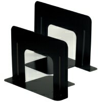 ブックエンド ワイド 1組(2枚) 黒 GP-621 【ソニック】