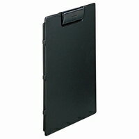 クリップファイル F-2650-24 A4E 黒 10冊 【LIHITLAB】