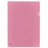 【ゆうパケット対応可】クリヤーホルダー F-78-18 A4 Cピンク 5枚 【LIHITLAB】