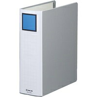 簡単キレイにとじ具が外せる新機構で廃棄時の手間も時間も削減できます。左右どちらからでも開閉でき、書類の抜き差しが簡単な両開き式とじ具！●規格：A4−S●収容数：800枚●とじ厚：80mm●背幅：96mm●色：グレー●材質：表紙＝オレフィン素材貼●穴数：2穴●穴間隔：80mm●外形寸法：縦307×横243mm●カラーインデックス：5色5山6枚1組付J358428