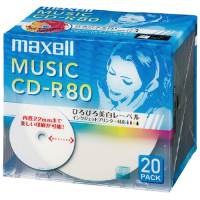 音楽用CD-R 80分 20枚 CDRA80WP.20S 【マクセル株式会社】 音楽用CD-R 80分 20枚 CDRA80WP.20S 【マクセル株式会社】