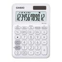 【ゆうパケット対応可】 カラフル電卓 MW−C20C−WE−N 白 MW-C20C-WE-N【カシオ計算機】