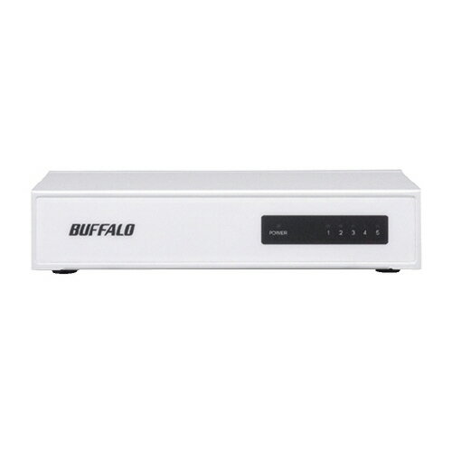 スイッチングハブ 5ポート LSW4-TX-5NS/WHD【BUFFALO】 スイッチングハブ 5ポート LSW4-TX-5NS/WHD【BUFFALO】