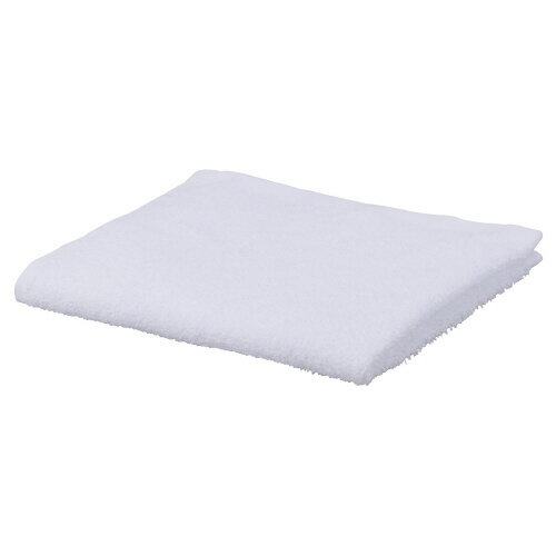 ●心地よい柔らかな肌触りのおしぼりタオル。　●5枚入　●色／ホワイト　●サイズ／340×360mm　●材質　綿100％　●1枚の質量／34．3gk6537-3996