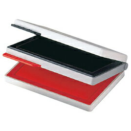 【ゆうパケット対応可】デュエットスタンプ台　黒＆赤34119【シヤチハタ】