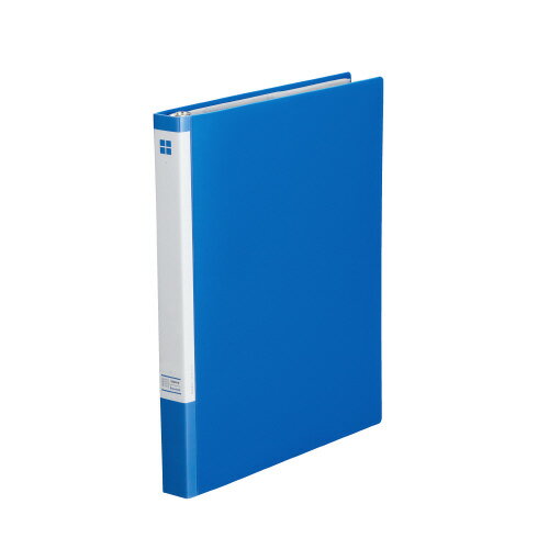 名刺ファイル（替紙式）　A4縦　台紙15枚付き　ブルー4248-1324【カウネット】