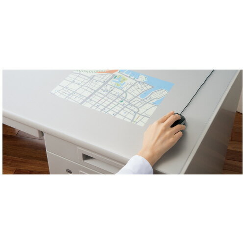 デスクマット　1．5mm　仕様：下敷きなし　600×450mm4184-3079【カウネット】