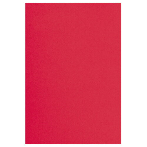 ●古紙配合紙●鮮やかな色と適度な厚みで図画工作におすすめ！●サイズ/四ツ切（542×392m）●紙厚/122g/平方メートル（約0.18mm）●5枚入り●色/赤k6533-7479