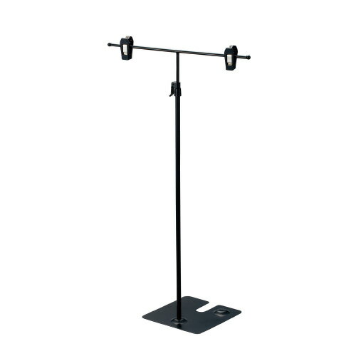 パ）POPスタンドT型　ブラック　10台4218-2924【カウネット】