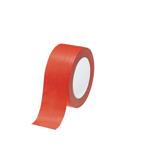 パ）カラー布テープ　赤　30巻4243-8526【カウネット】