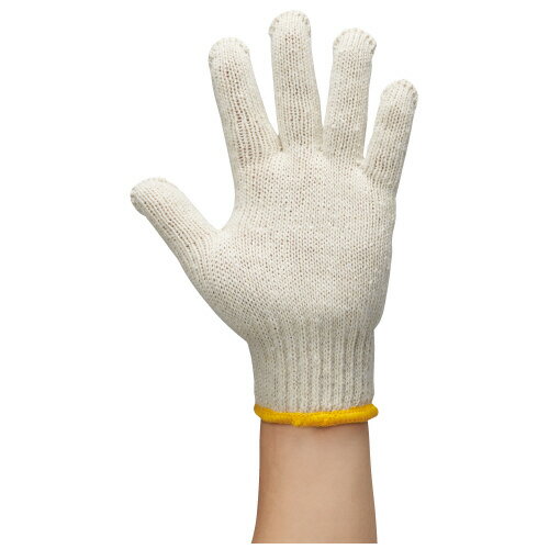 一般用軍手（キナリ）　12双入4699-8873【カウネット】