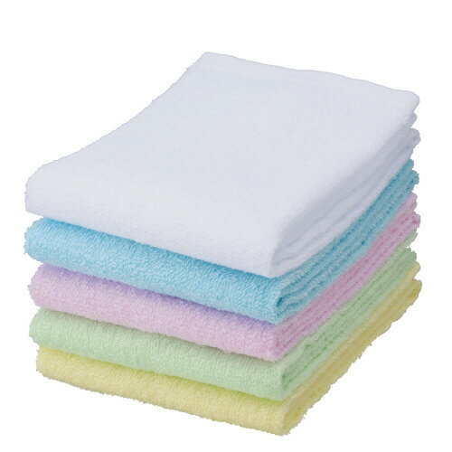 Towel - 業務用カラーフェイスタオル　ホワイト　10枚4191-2102【カウネット】