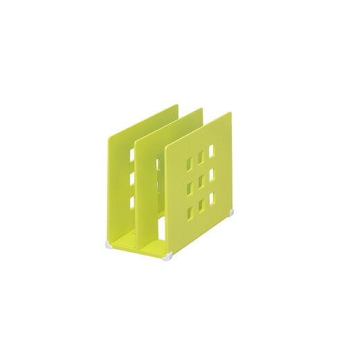 仕切ラック　Sサイズ　黄緑　W100×D208×H160mmA7320-6【リヒトラブ】