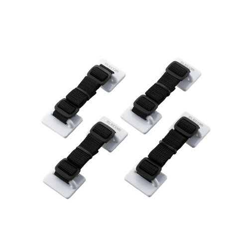 TV用耐震ベルト/〜50V用/4本入 〜50V用/強力粘着シールタイプTS-004N2【エレコム】