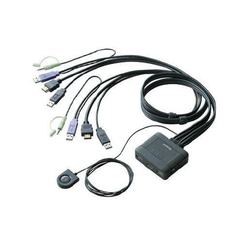 パソコン切替器　HDMI対応KVM-HDHDU2【エレコム】