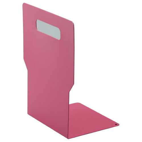 見出し付　簡単検索ブックエンド　A4タテ　ピンク　1組（2枚入）4284-3948【カウネット】