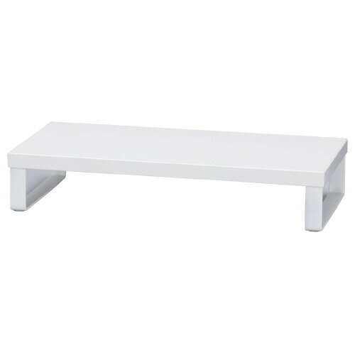 ●シンプルで組み立て簡単な机上台　●サイズ/W390×D200×H75mm　●色/ホワイト　●材質/天板：メラミン化粧板、フレーム：スチール、クッション：シリコン　●耐荷重/約15kg　●商品重量/1500g　●お客様組立商品　●付属工具/六角レンチ　●入り数/1台k6661-7297