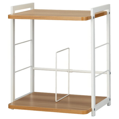 Katazuk天板付ブックスタンド　幅350mm　ナチュラル4303-6820【カウネット】