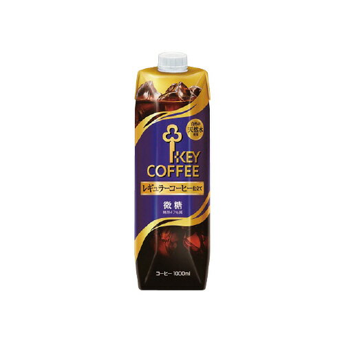 Coffee - ＃リキッドアイスコーヒー　微糖　1L×6本303149【キーコーヒー】※軽減税率対象商品