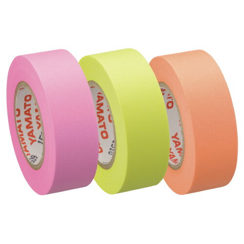 Label Paper - メモックロールテープ詰替用　3巻入り　15mm×10mピンク・レモン・オレンジRK-15H-C【ヤマト】