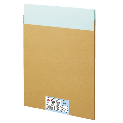 ●サイズ/四ツ切：542×392mm　●箱サイズ/四ツ切：W397×D22×H547mm　●紙厚/122g/平方メートル（約0.18mm）　●古紙配合紙　●カラー/薄水k6661-3190