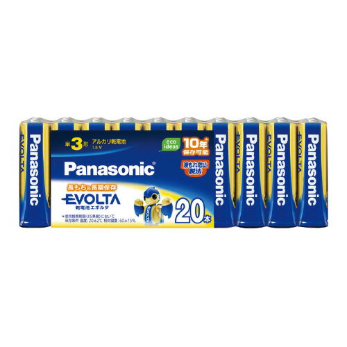 アルカリ乾電池EVOLTA　単3形　20本入LR6EJ/20SW【Panasonic】