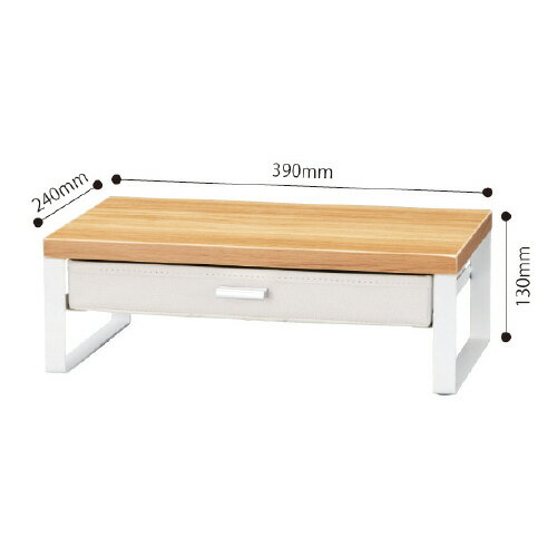 Katazuk　引出付机上台　幅390mm　ナチュラル4303-6745【カウネット】