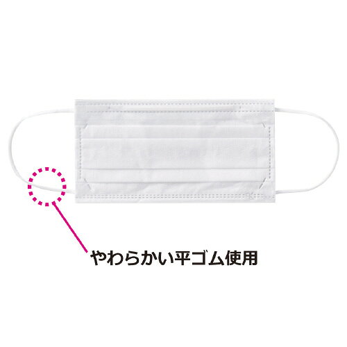 パ）1枚ずつ取り出しやすいマスク　ふつうサイズ　50枚入×53608-3350【カウネット】