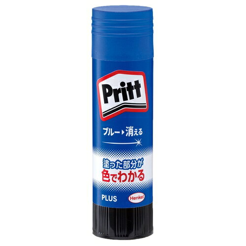Pritt（プリット）スティックのり。塗った部分が見えて便利なカラータイプ。塗り残しやはみ出しを防止！テキパキ確実に作業したい人におすすめ。しばらくすると色は消えます。●スティックのり●種別：ジャンボ●入数：単品1本●内容量：約40g●のり径：約26mm●用途：紙、写真、布J29726