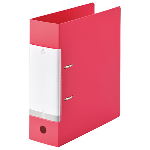 D型リングファイル A4S 赤 G2290-3 【LIHITLAB】