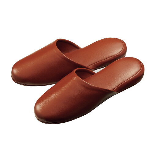 高周波レザースリッパ ブラウン 10足組 【オーミケンシ】