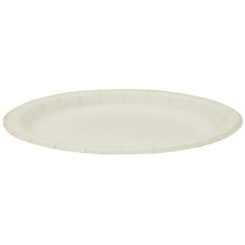 ナチュラルパルププレート17cm 100枚 【ペーパーウェア】