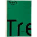 【ゆうパケット対応可】 Tree s B5 Pメモリ B罫30枚グリーン 【キョクトウ】
