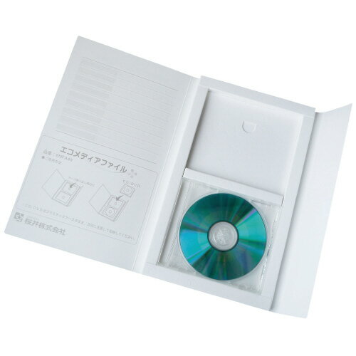 エコメディアファイルスリムA4白5冊EMFA4WS 【桜井】 エコメディアファイルスリムA4白5冊EMFA4WS 【桜井】