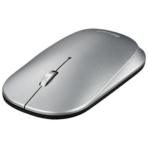 薄型無線マウス ノーマル 銀 BSMBW330NSV 【BUFFALO】 薄型無線マウス ノーマル 銀 BSMBW330NSV 【BUFFALO】