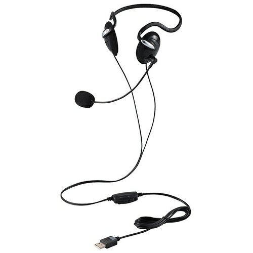 両耳USBヘッドセットHS-NB03SUBK【エレコム】 両耳USBヘッドセットHS-NB03SUBK【エレコム】