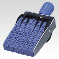 欧文6連　特大号　ゴシック体CF-6LG【シヤチハタ】