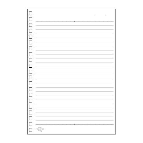 B6尺寸 - 【ゆうパケット対応可】ツイストリングノート用リーフ　B6N-1666【リヒトラブ】