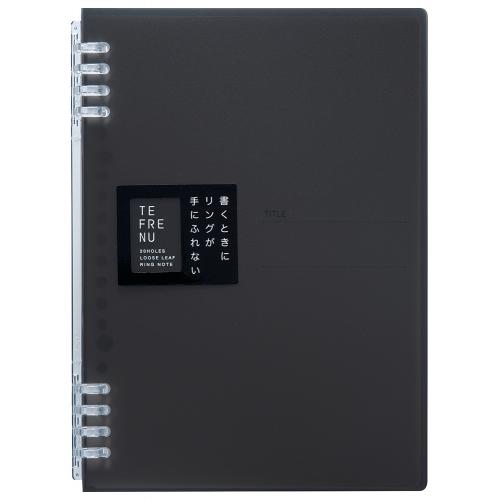 【ゆうパケット対応可】リングノート テフレーヌ A5 黒9854TTEクロ【キングジム】