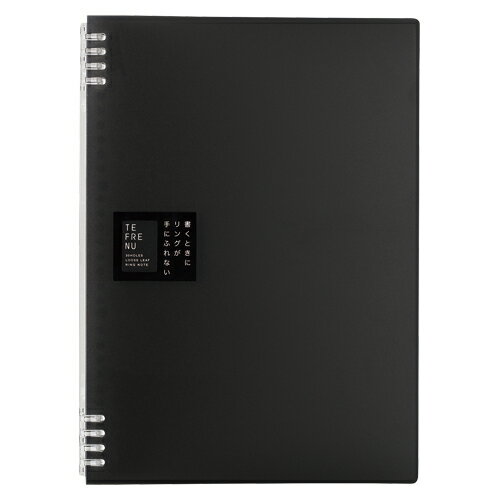 【ゆうパケット対応可】リングノート　テフレーヌ　A4　黒9856TTEクロ【キングジム】
