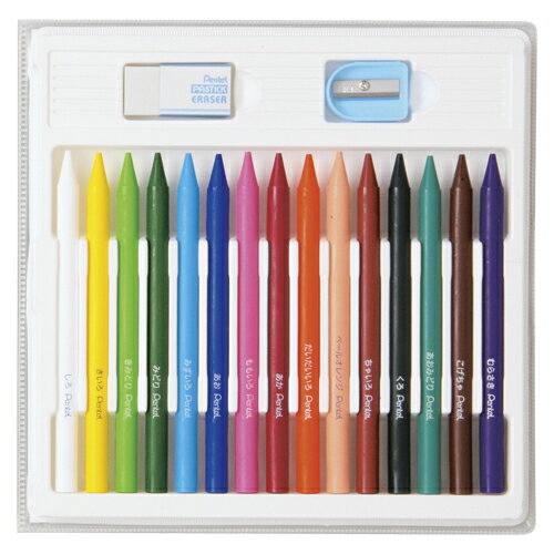 6色套裝 - 【ゆうパケット対応可】小学校色えんぴつ　12色＋3色GCG1-12P3【ぺんてる】
