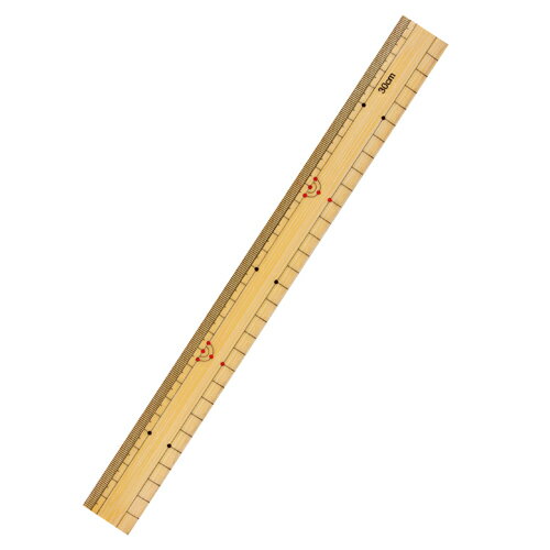 【ゆうパケット対応可】竹尺　30cm229-022【銀鳥】